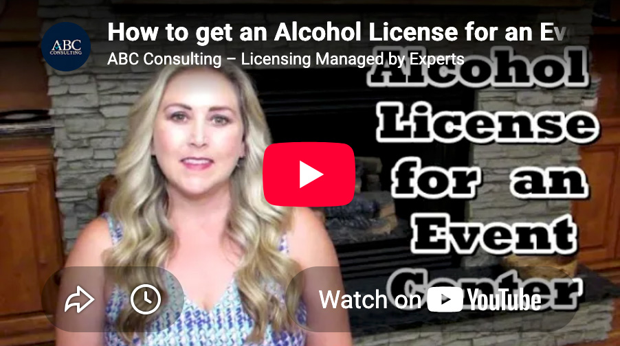 How to get an Alcohol License for an Event Center