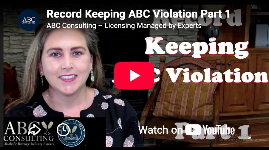 Record Keeping ABC Violation Part 1